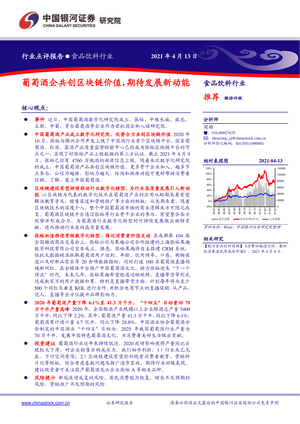 中国银河--食品饮料行业点评报告：葡萄酒企共创区块链价值，期待发展新动能-2021-04-19