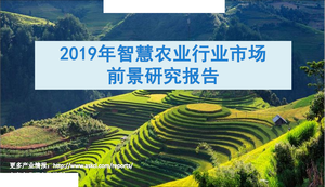 农业：2019年智慧农业行业市场前景研究报告-2021-04-29