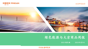 平安证券--环保行业：绿色能源与大宗商品周报（2021年第1期）-2021-05-12
