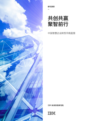  IBM：共创共赢 中国智慧企业转型升级蓝图