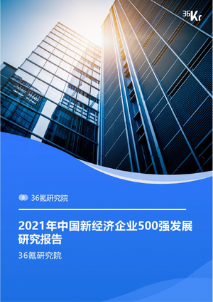  2021年中国新经济500强发展研究报告-36Kr-2021-79页