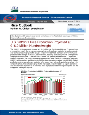 美国农业部-美股-农业行业-稻米展望：美国202021年大米产量预计为1620万英担-20200514-14页
