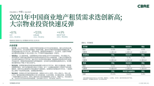 世邦魏理仕：中国房地产市场报告 2021年第四季度