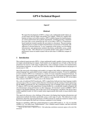 GPT-4技术报告（英）