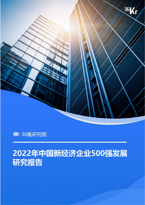 2022年中国新经济企业500强发展研究报告-36氪研究院-2022-86页